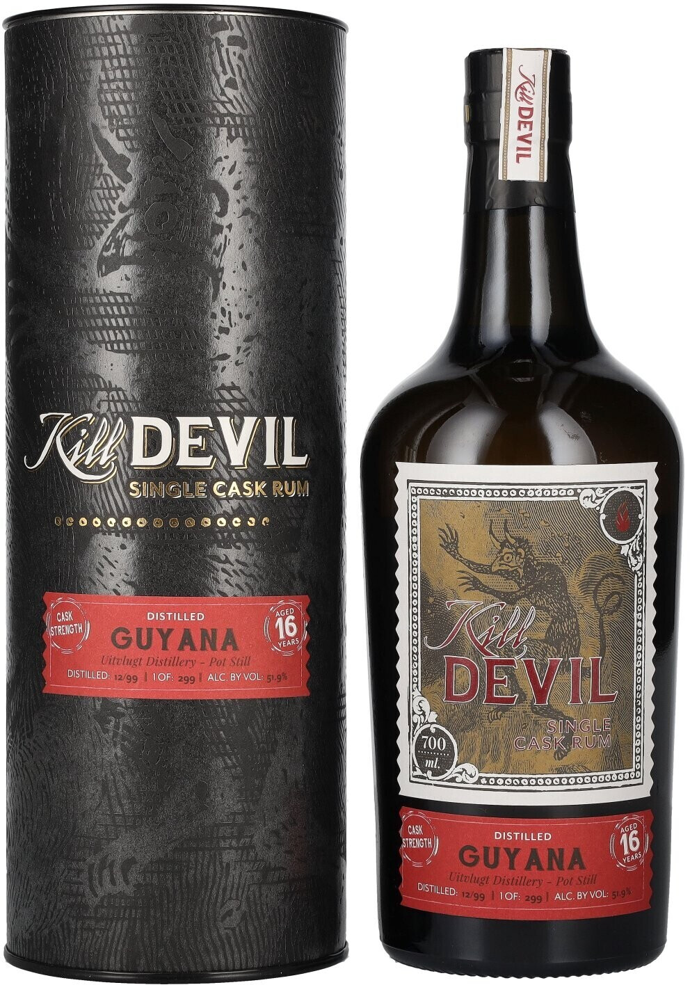 Hunter Laing Kill Devil Guyana 16 Years Old Single Cask Rum 1999 0.7l 51.9%
