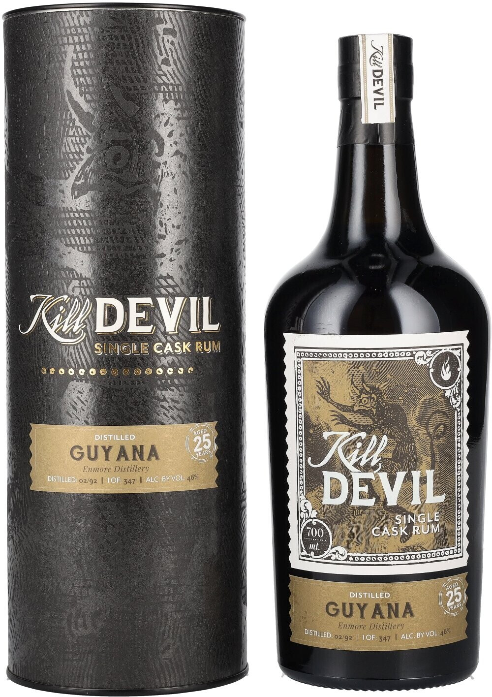 Hunter Laing Kill Devil Guyana 25 Years Old Single Cask Rum 1992 0.7l 46%