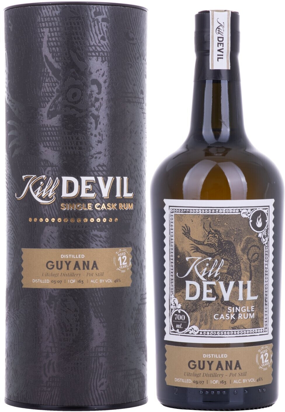 Hunter Laing Kill Devil Guyana 12 Years Old Single Cask Rum 2007 0.7l 46%