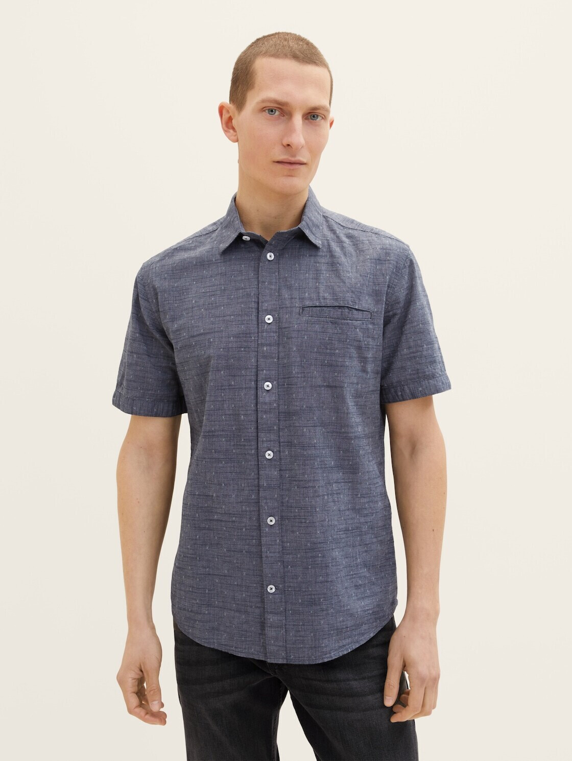Tom Tailor Kurzarmhemd mit Struktur (1034881) blau ab 36,99 € |  Preisvergleich bei