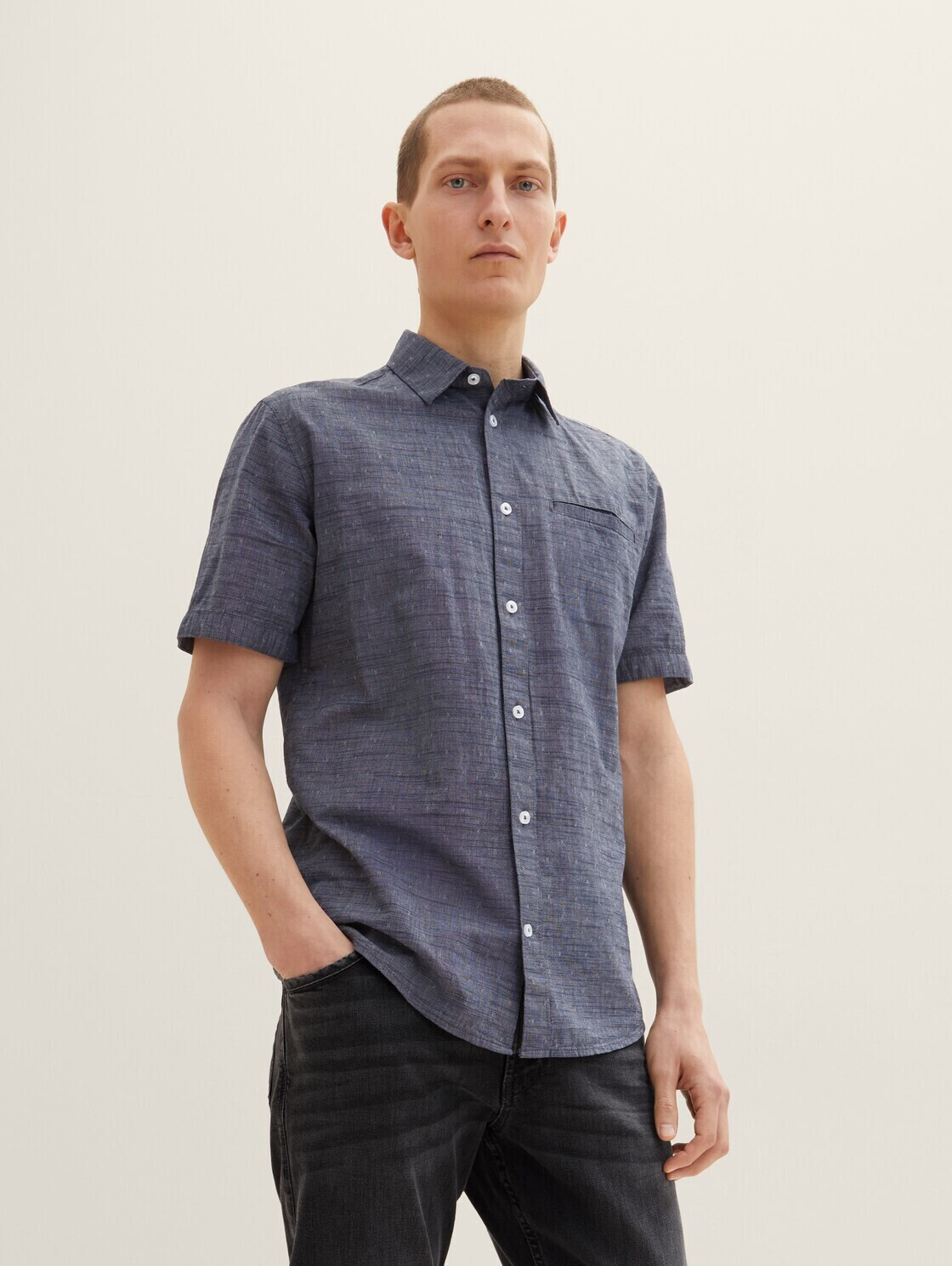 Tom Tailor Kurzarmhemd mit Struktur (1034881) blau ab 36,99 € |  Preisvergleich bei | T-Shirts