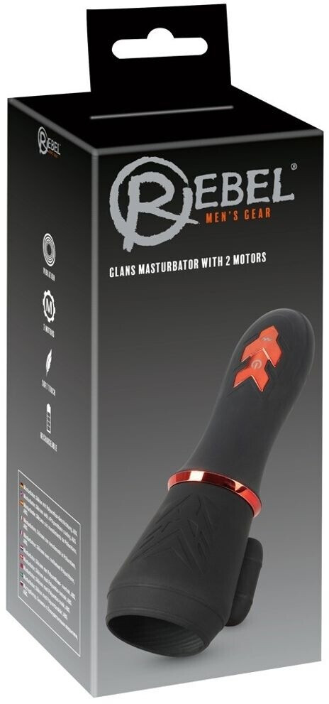 Rebel Men's Gear Glans Masturbator with 2 Motors