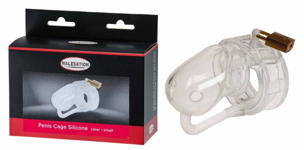 Malesation Penis Cage Silicone small clear