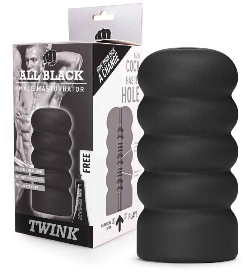 All Black Twink Masturbator