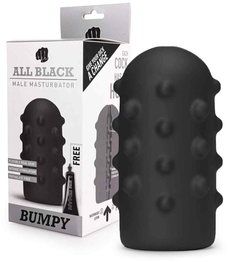 All Black Bumpy Masturbator