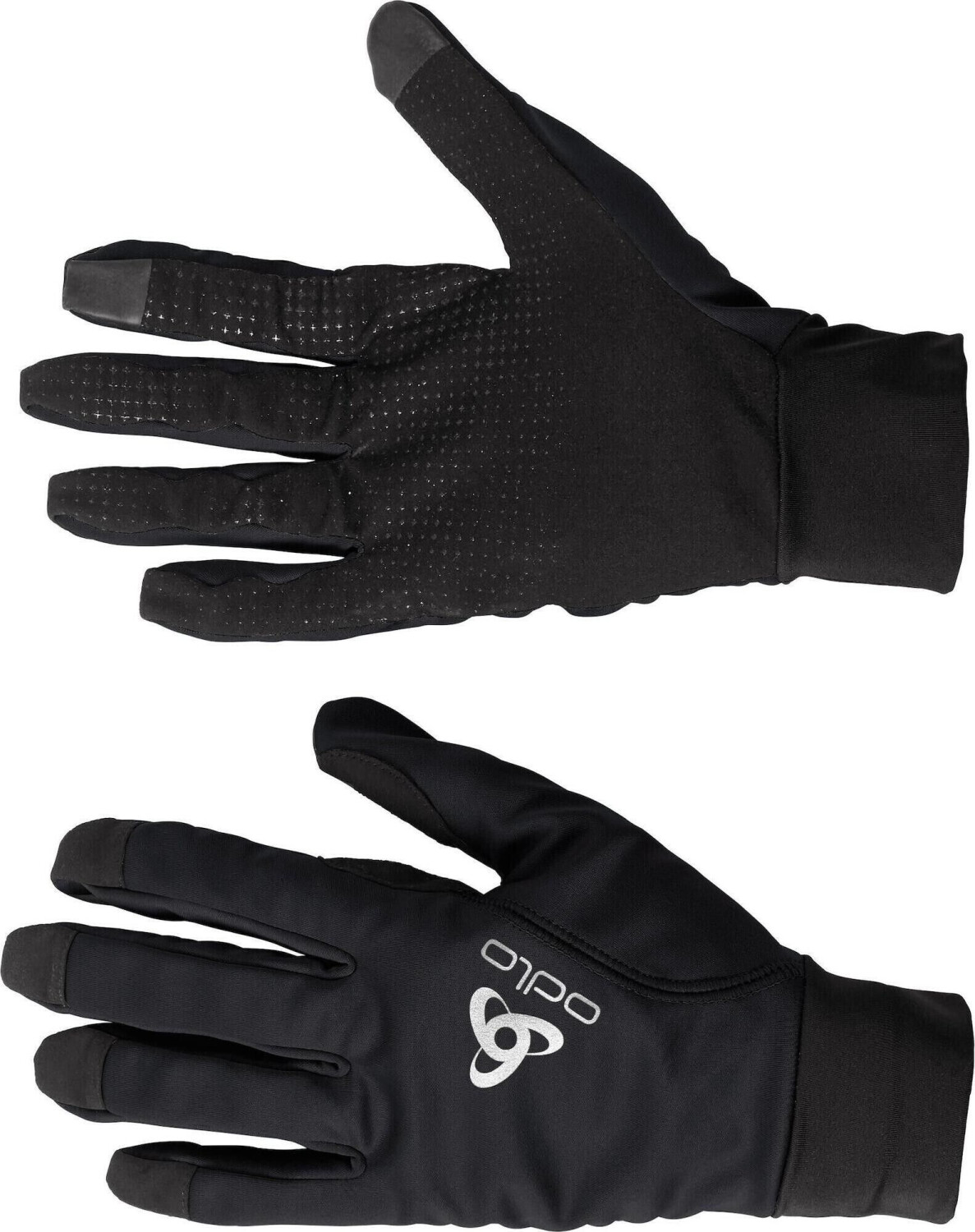 Black warm gloves clearance