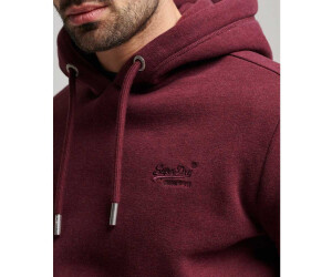 Buy Superdry Track Burgundy Marl Organic Cotton Vintage Logo Embroidered  Hoodie from Next Luxembourg