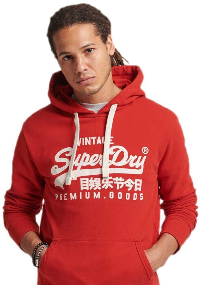 Superdry Vintage Logo Heritage Hooded Ub Hoodie (M2012287A) red