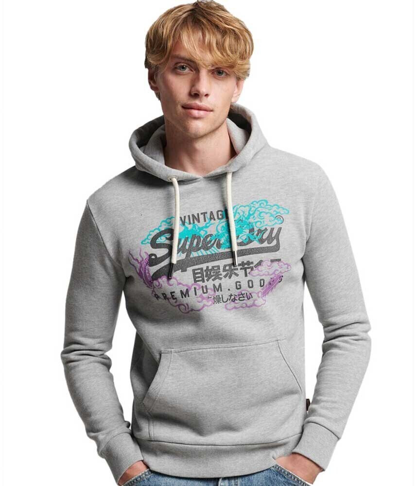 Superdry Vintage Vl Narrative Hoodie (M2012909A) grey