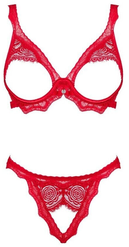 Obsessive Lingerie Set Red M-L
