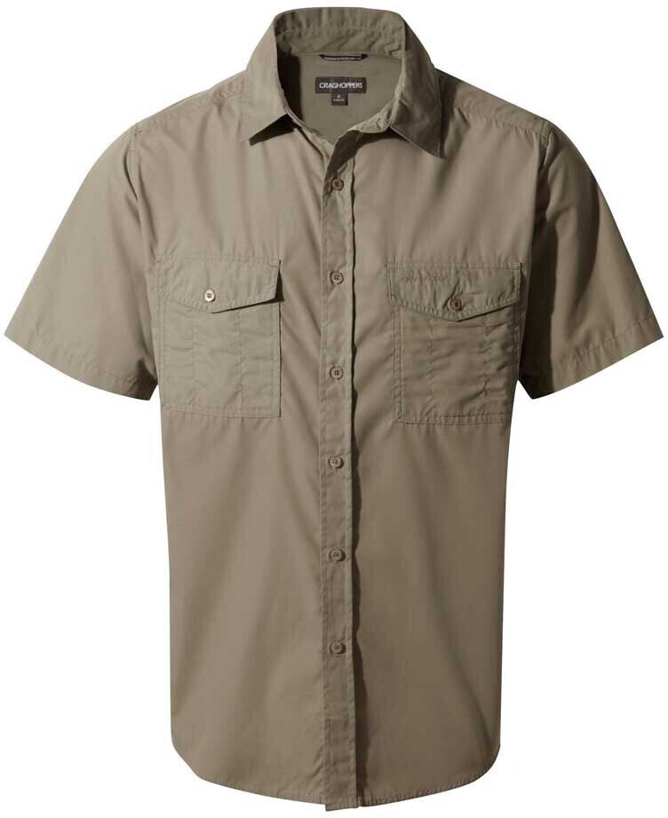 Craghoppers Kiwi Short Sleeve Shirt (CMS701) pebble