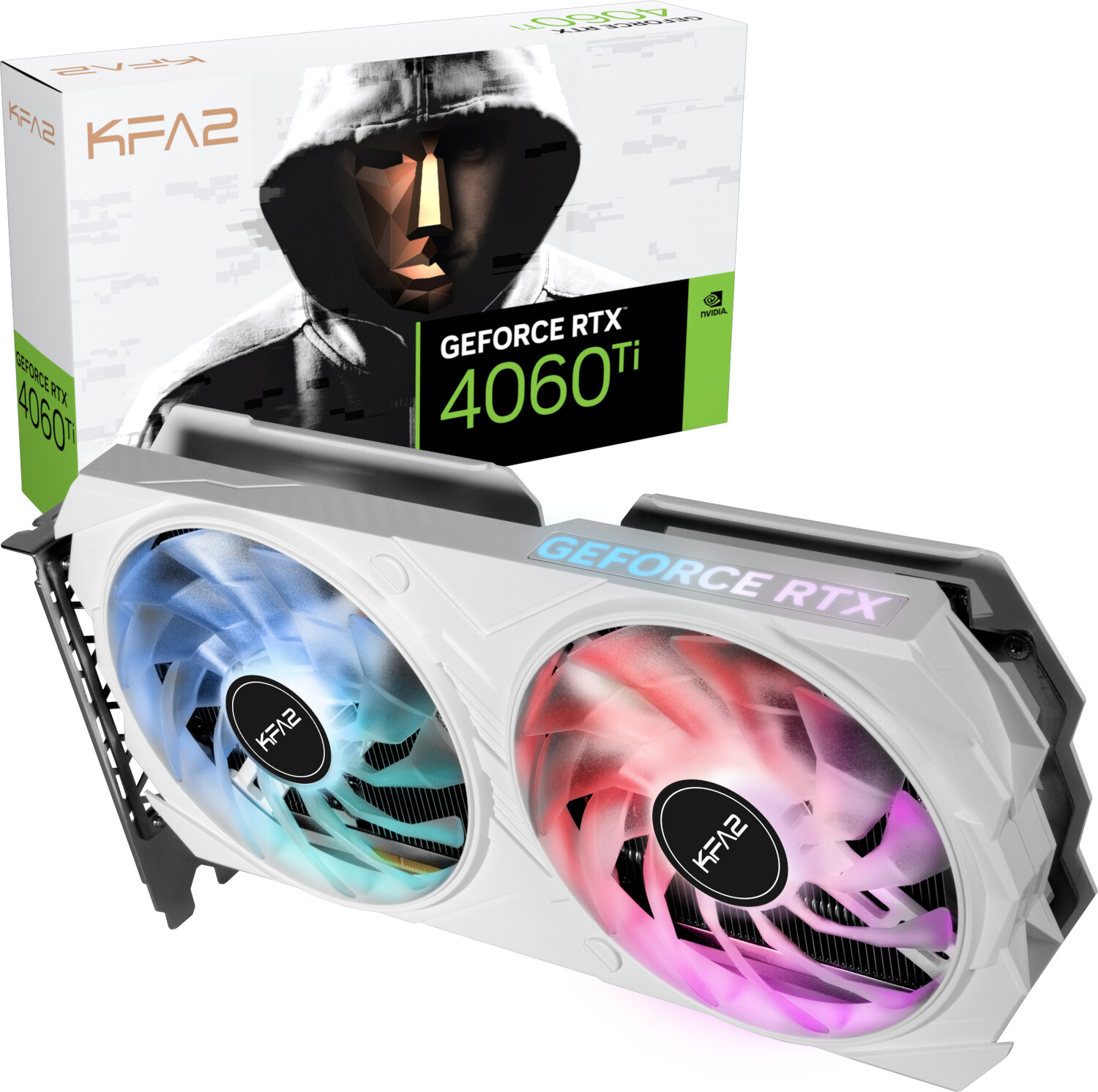 KFA² GeForce RTX 4060 Ti 8 Go EX blanc