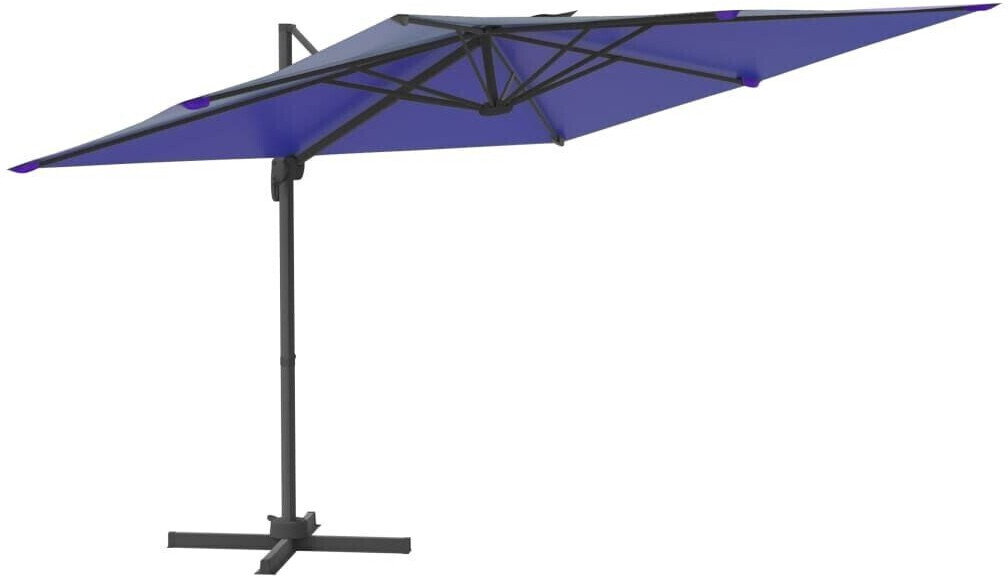 vidaXL Cantilever Umbrella LED 400x300cm (319932) azure