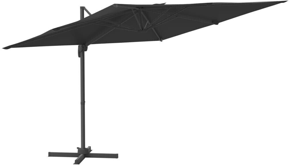 vidaXL Cantilever Umbrella LED 400x300cm (319931) black