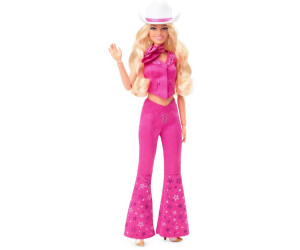 Barbie The Movie - Margot Robbie como Barbie con look vaquero rosa (HPK00)  desde 75,49 €
