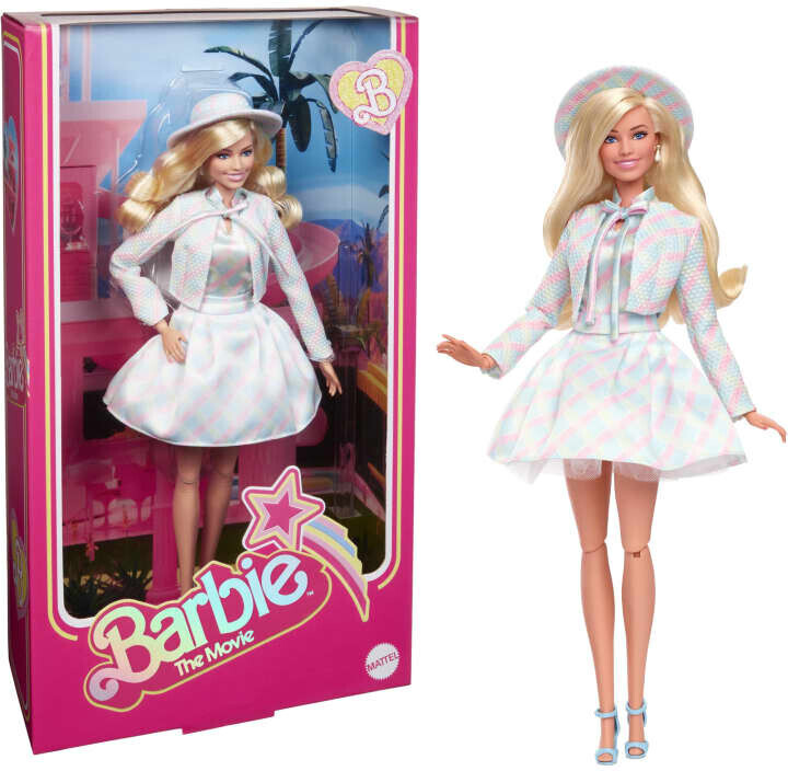 Soldes Barbie Le Film - Barbie avec tenue à carreaux (HRF26) 2024 au  meilleur prix sur
