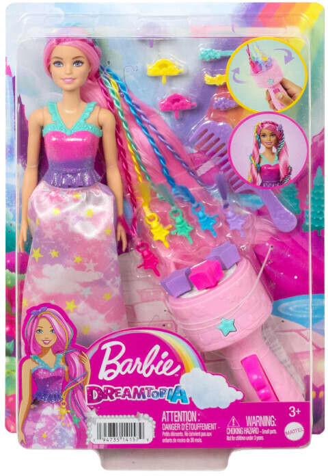 Soldes Barbie Dreamtopia - Coffret Barbie tresses magiques (HNJ06) 2024 au  meilleur prix sur