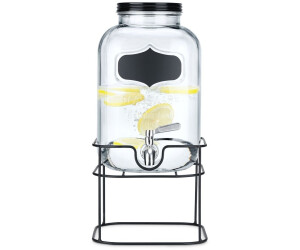 Zeller Present Getränkespender ., Glas, zum Beschriften, 3,8 Liter