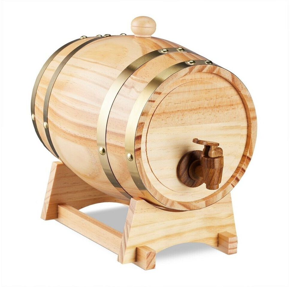 Relaxdays Beverage dispenser made of wood