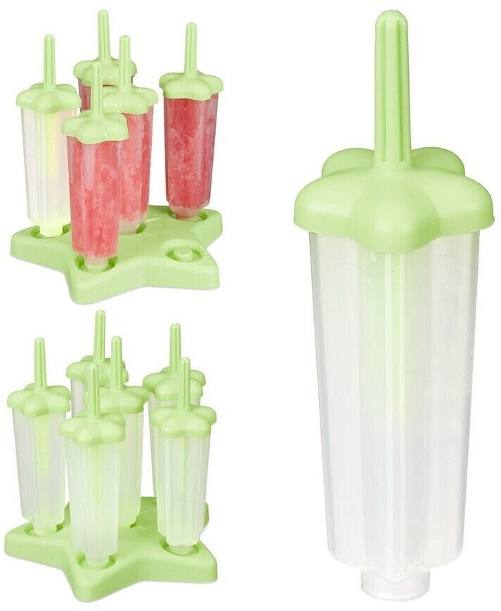 Eisformen Silikon Mit Deckel - 6-fach Popsicle Form Mit Griffen
