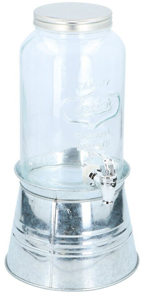 HAC24 Getränkespender Glaskrug mit Hahn 3 Liter ab 19,99 €