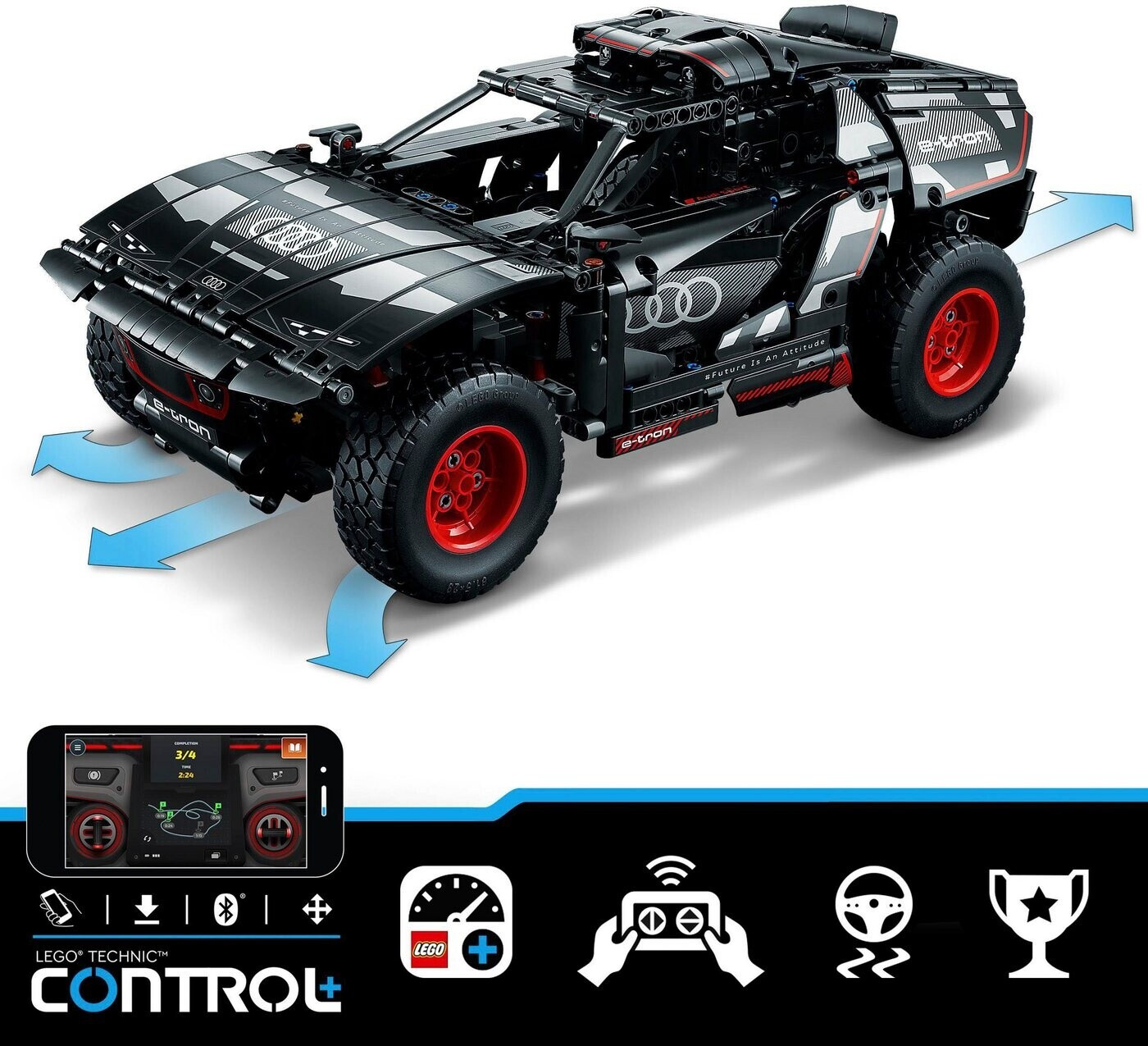 LEGO Technic Audi RS Q e-tron 42160 LEGO : la boîte à Prix Carrefour