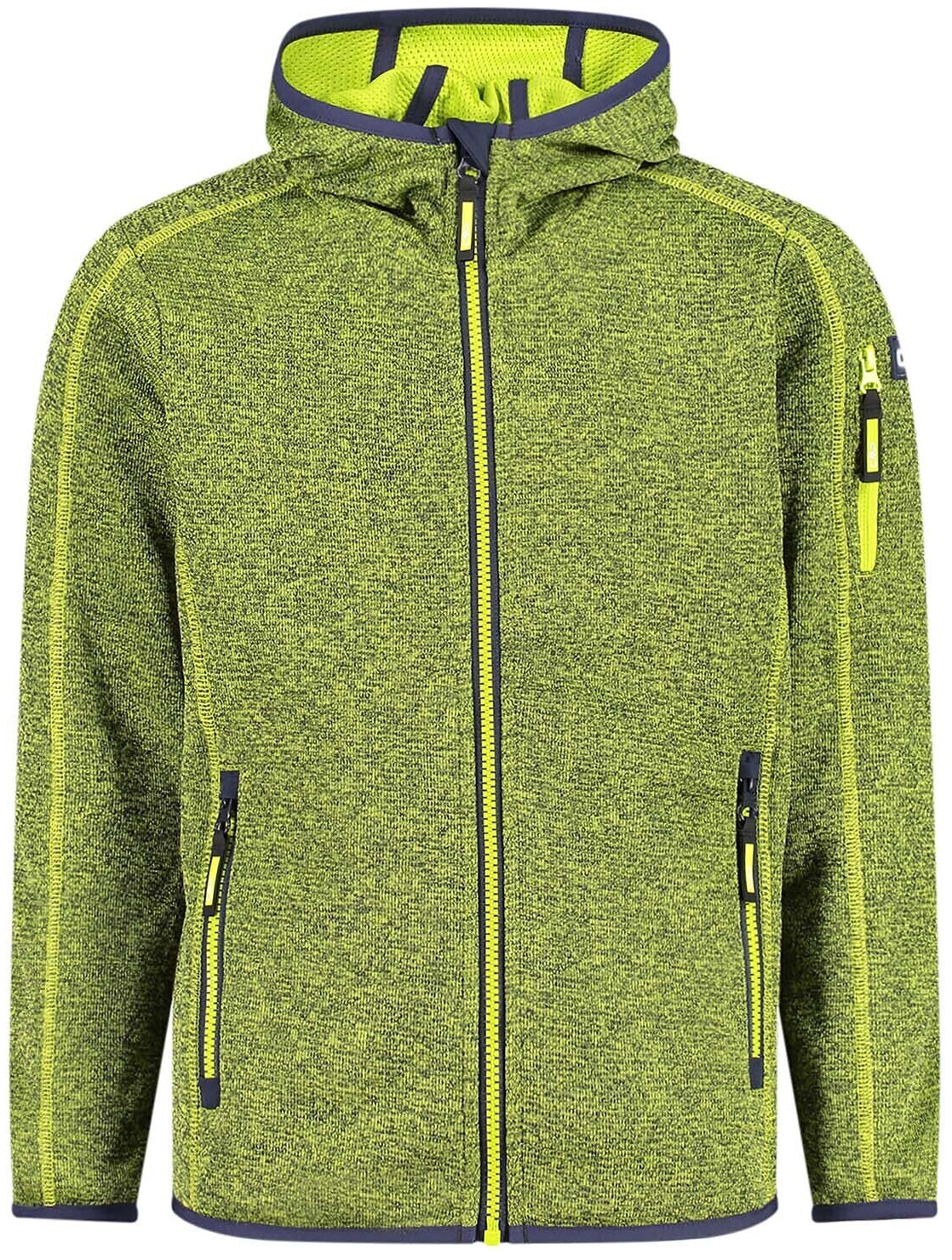 CMP Boy's Hooded Sweatshirt in Knit-Tech Feece (30H5914) b.blue-acido