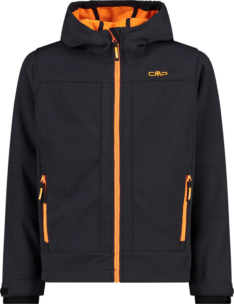 CMP Boys Softshelljacket Fix Hood (3A00094) antracite-flame