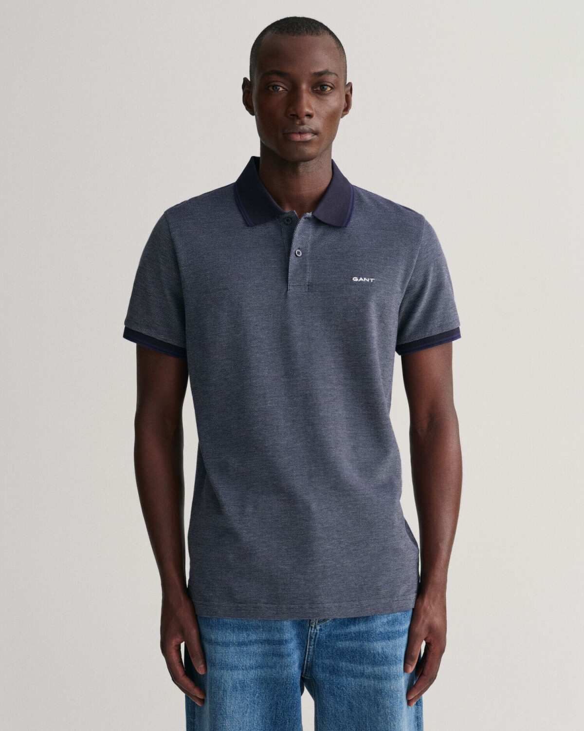 GANT Oxford piqué polo shirt (2057029) blue