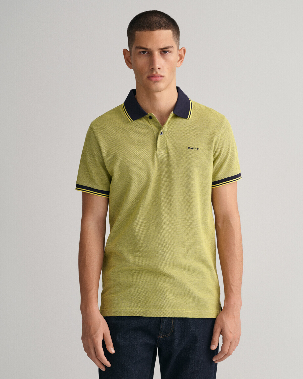 GANT Oxford piqué polo shirt (2057029) lemonade yellow