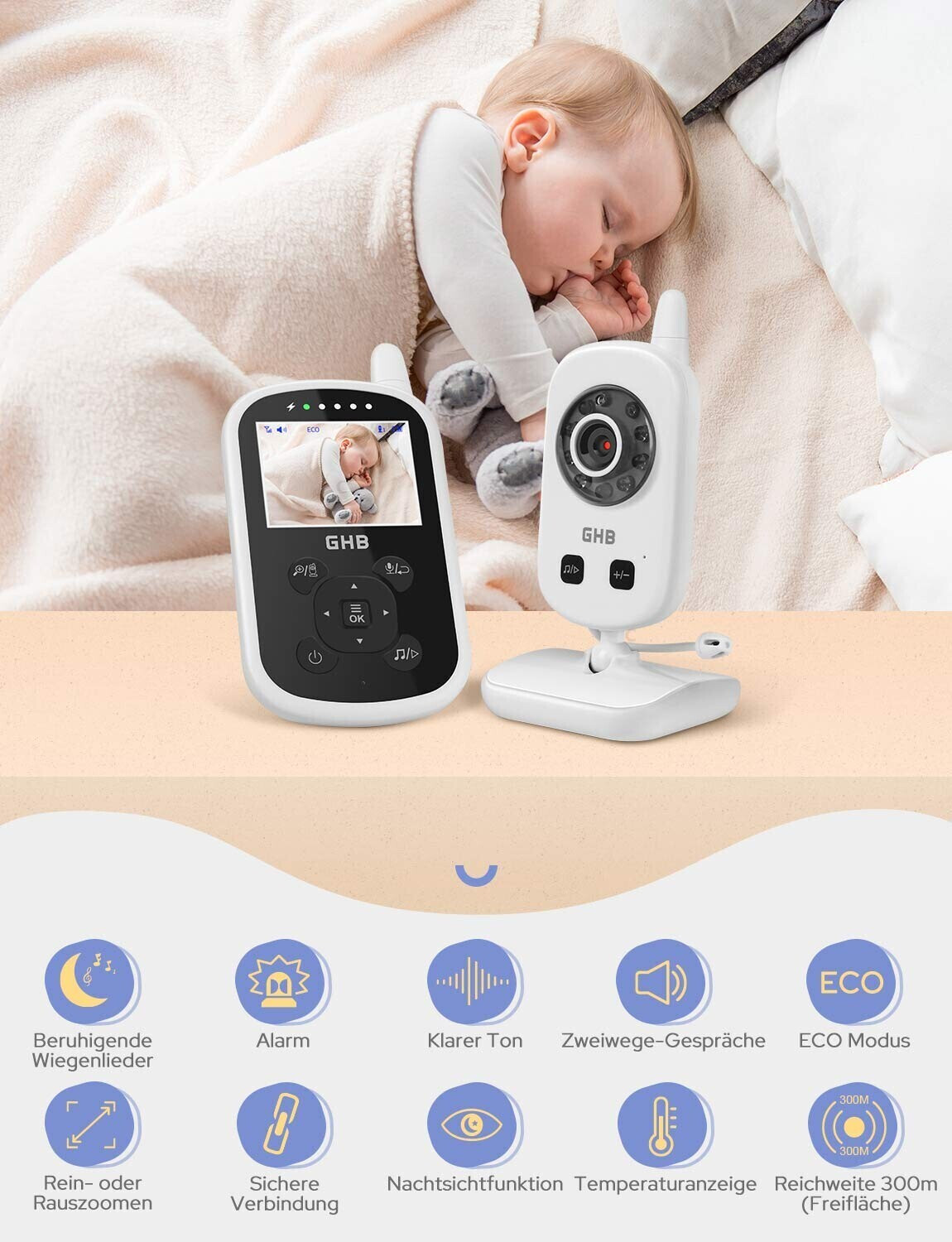 Ghb babyphone deals smart baby monitor
