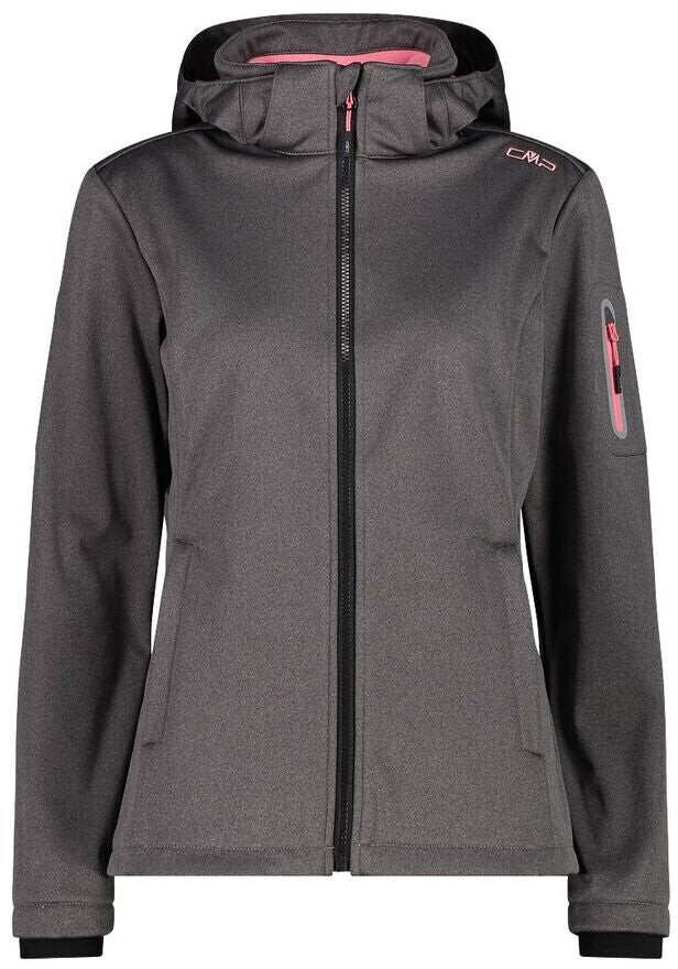 CMP Softshell Jacket Zip Hood Women (39A5006M) nero mel.-desert rose