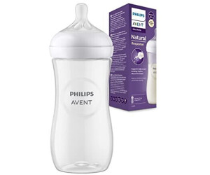 Philips AVENT Biberon Natural 330 ml transparent + tétine Réponse