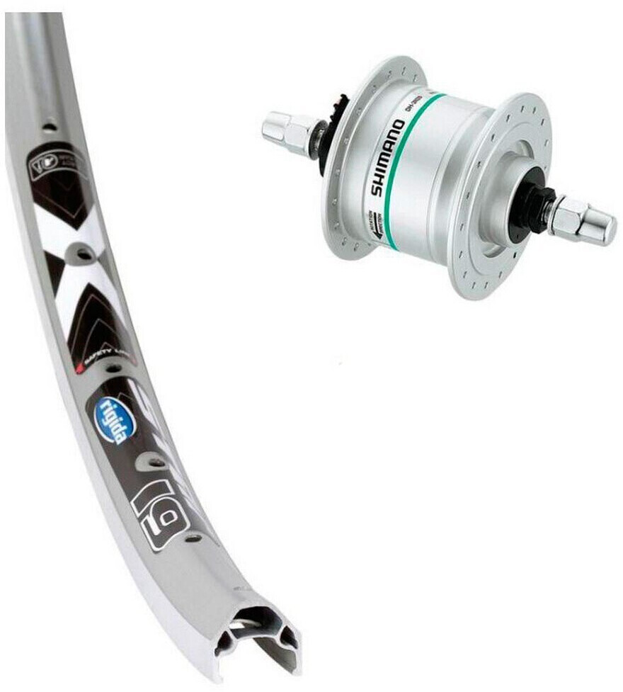 Exal Rigida X-star 19 Dynamo Shimano Dh3n31 (20) Front Wheel silver 9 x 100 mm