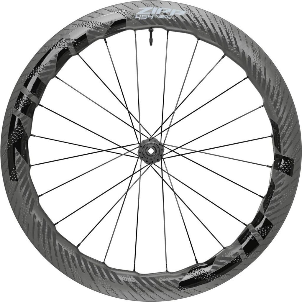 Zipp 454 Nsw Cl Disc Tubeless Road Front Wheel black,Grau 12 x 100 mm