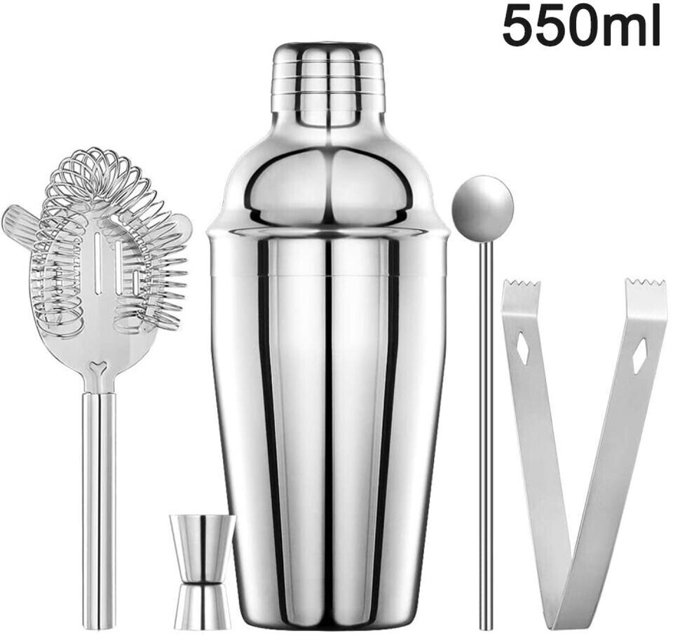 Dymar Cocktail Set, 5 stück Edelstahl Shaker Mixer 550ml flagon ab 19