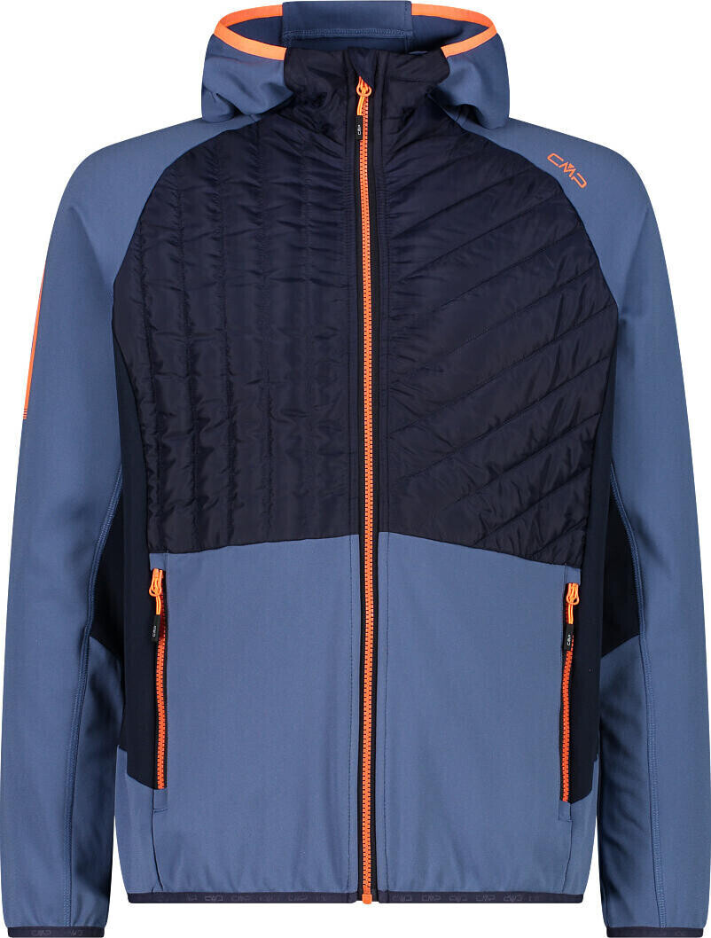 CMP Man Jacket Hybrid Fix Hood (32E2877) bluestone