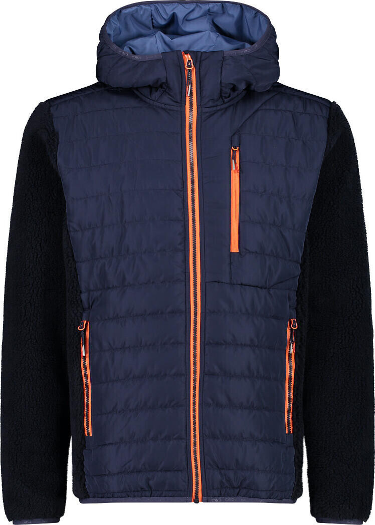 CMP Man Jacket Hybrid Fix Hood (32M1797) black blue