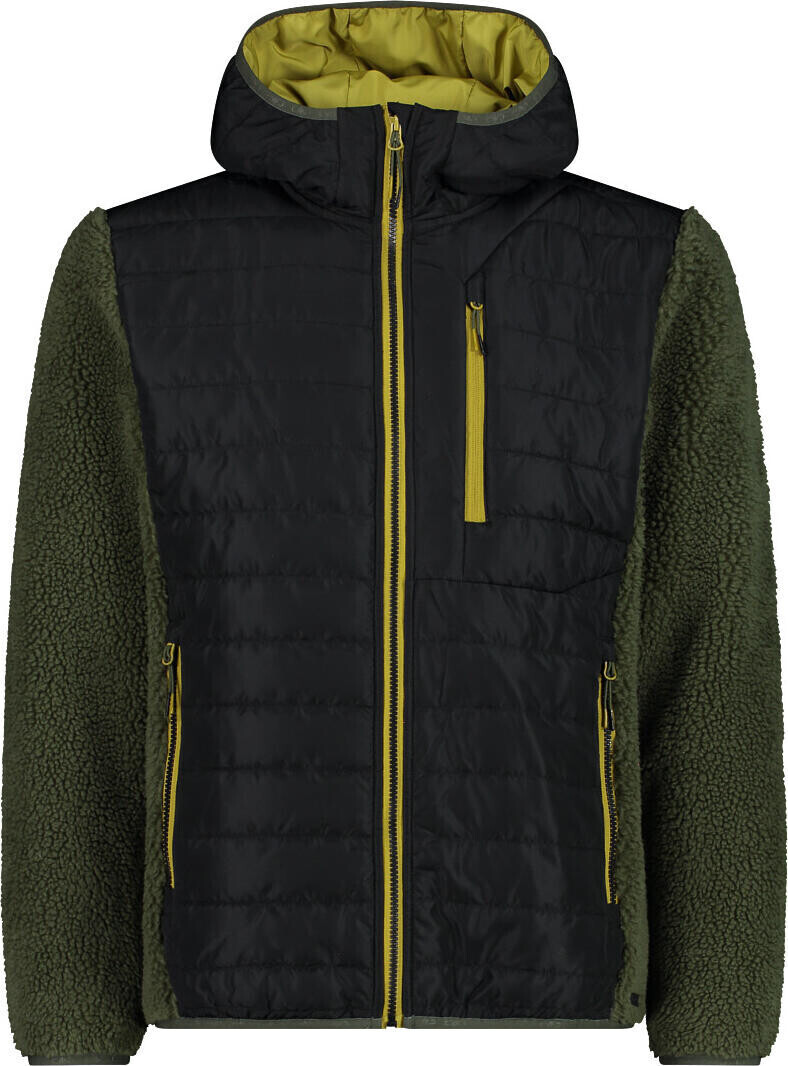 CMP Man Jacket Hybrid Fix Hood (32M1797) oil green