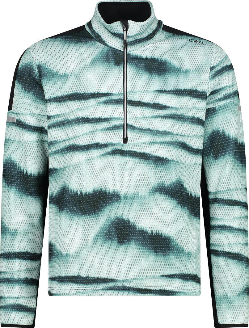 CMP Man Sweat Print (31E0417) ghiaccio-nero
