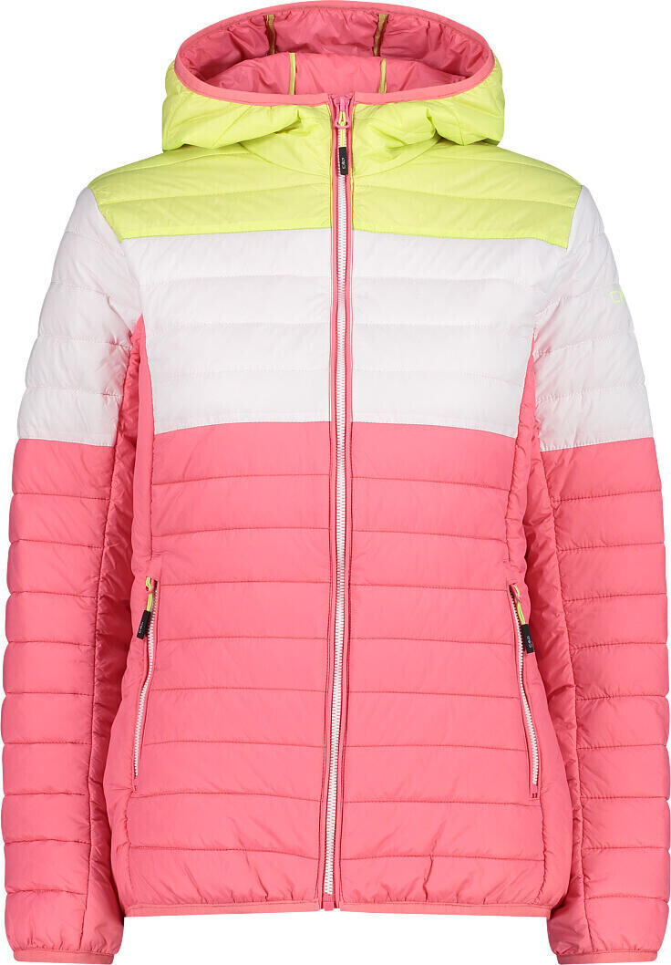CMP Woman Jacket Fix Hood (32Z5786) corallo-citric-bianco