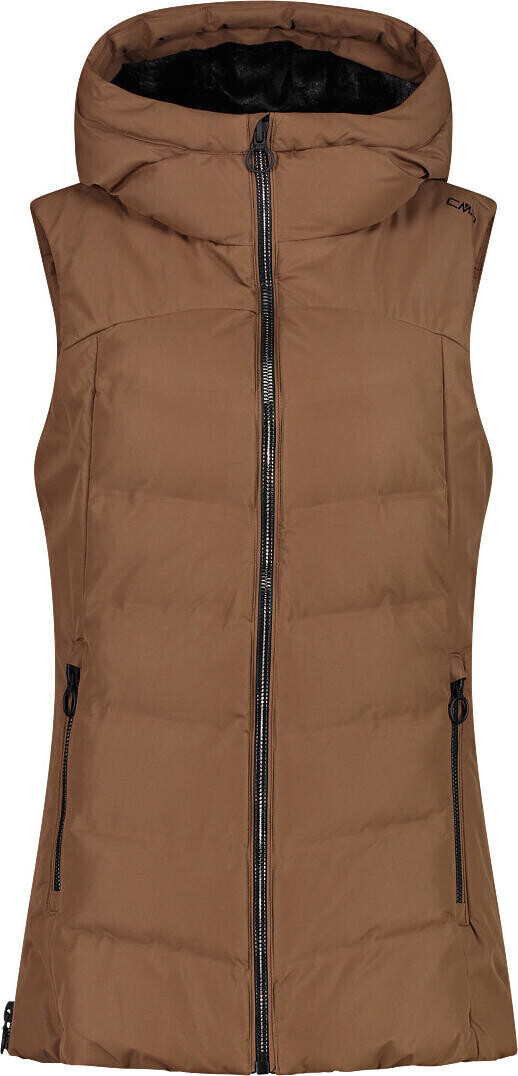 CMP Woman Vest Fix Hood (32W0276) camel