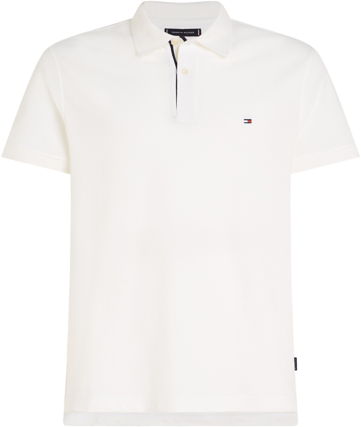 Tommy Hilfiger Flag Under Placket Short Sleeve Polo (MW0MW31684) white