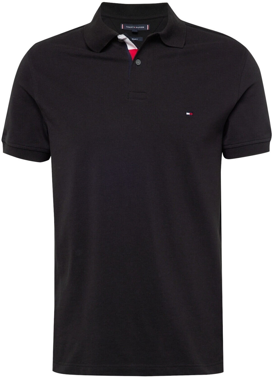 Tommy Hilfiger Flag Under Placket Short Sleeve Polo (MW0MW31684) black