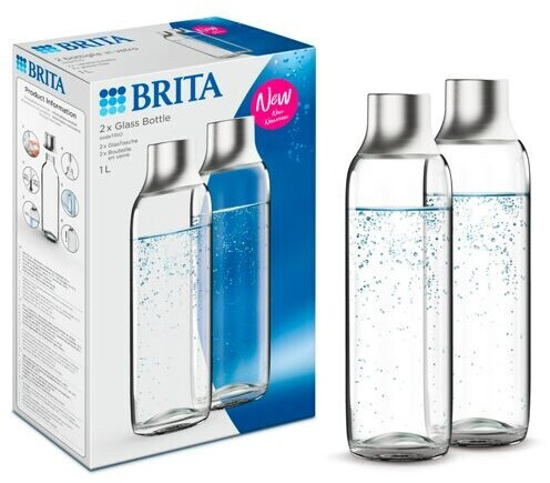 BRITA sodaTRIO glass bottles 2-pack 1l au meilleur prix sur