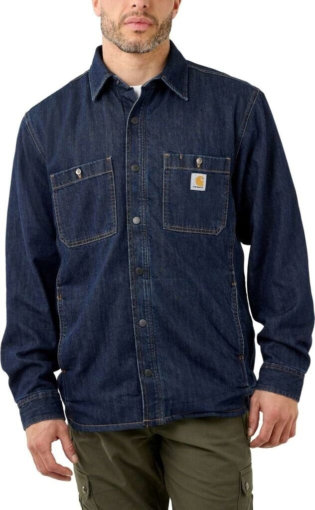 Carhartt Denim-Fleece Hemd dark blue