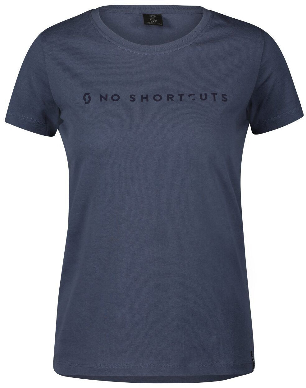 Scott Tee W's No Shortcuts SS metal blue