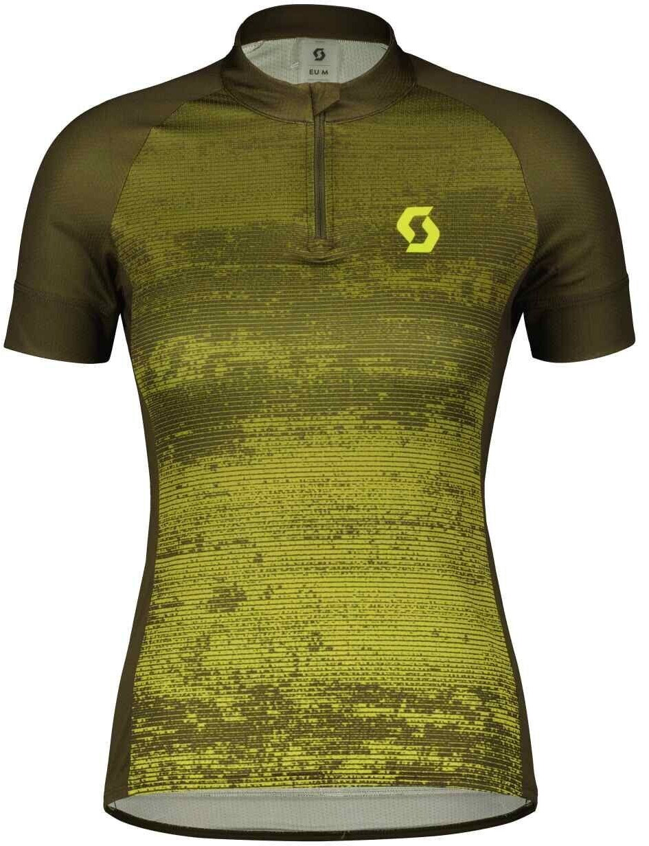 Scott Shirt W's Endurance 30 SS fir green/bitter yellow