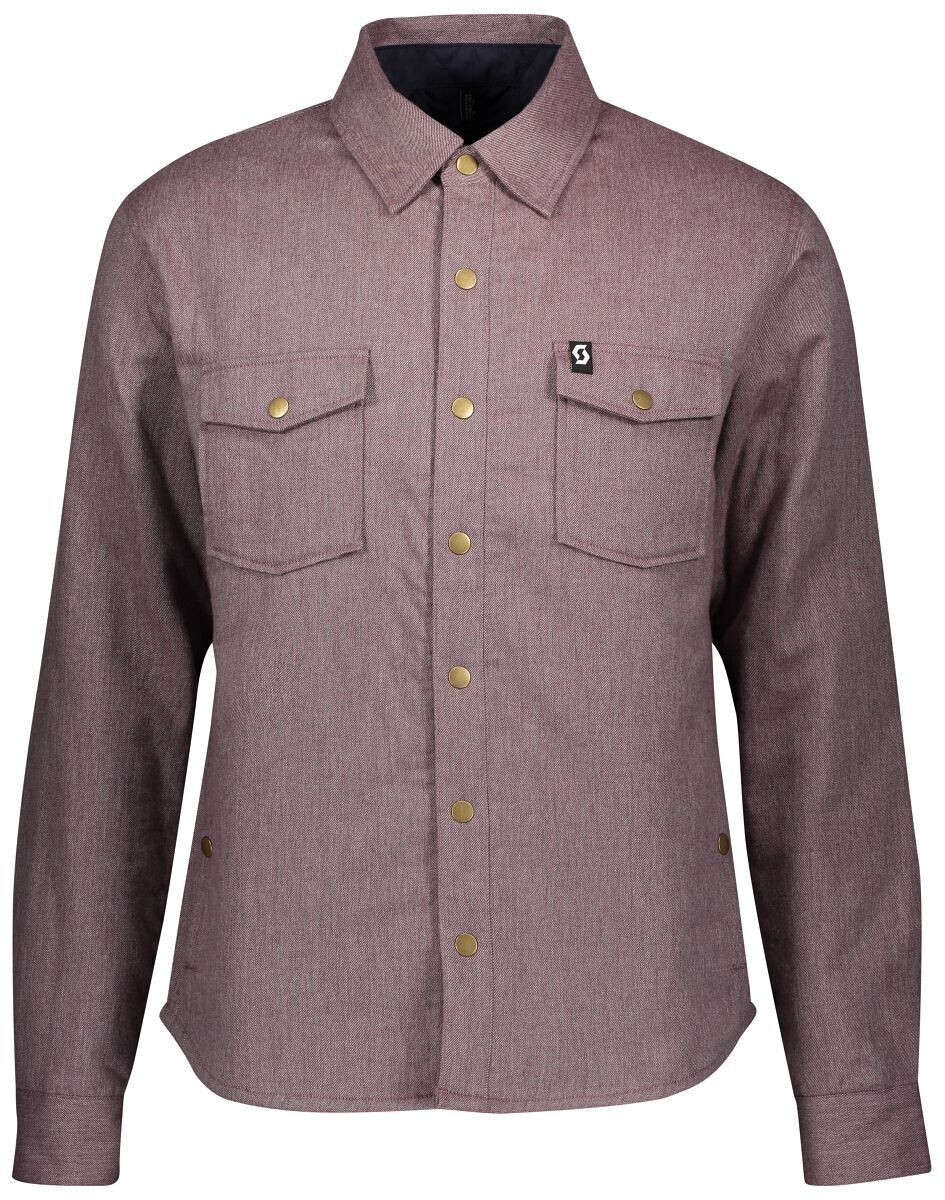 Scott Shirt M's 30 Casual Padded Long Sleeve red fudge heather
