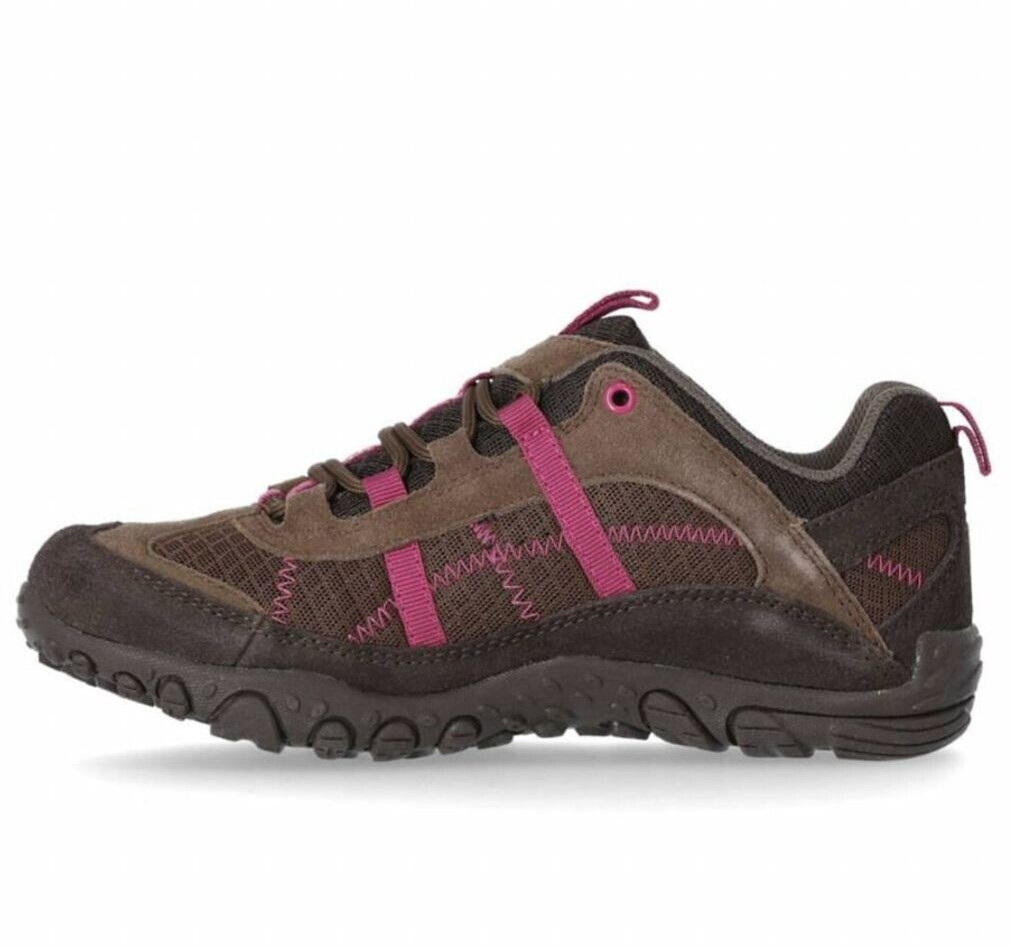 Trespass Fell Low Rise Hiking Boots brown coffee/pink
